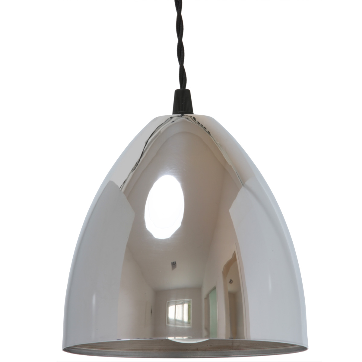 Bild 8: Die elegante Pendellampe in der Chrom-Ausführung Elegante, kleine Pendelleuchte aus Messing: Die elegante Pendellampe in der Chrom-Ausführung