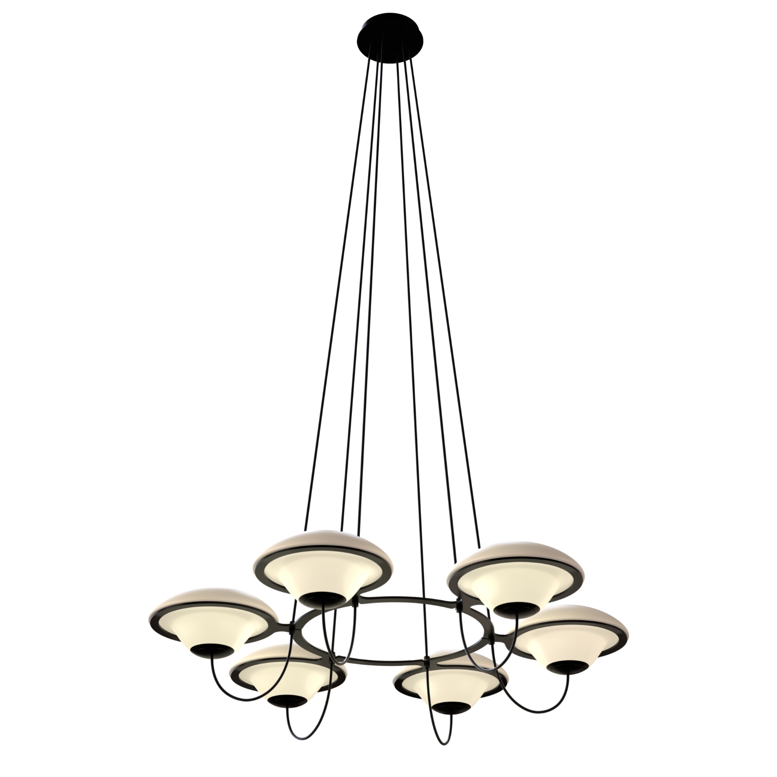 Retro-Futuristischer UFO-Design-Kronleuchter IN THE AIR 6, Bild 5 Retro-Futuristischer UFO-Design-Kronleuchter IN THE AIR 6, Bild 5