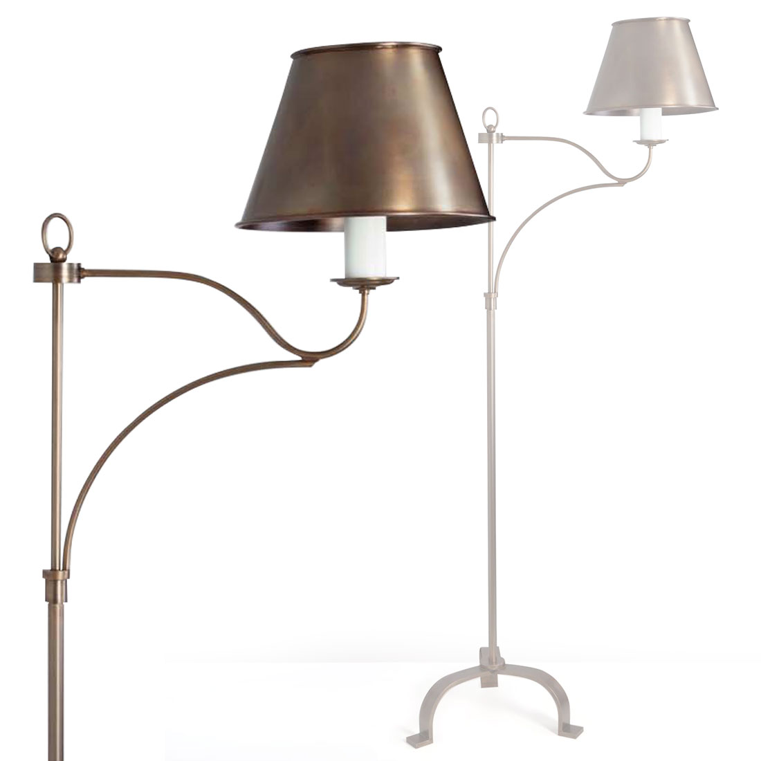 BRID French brass floor lamp