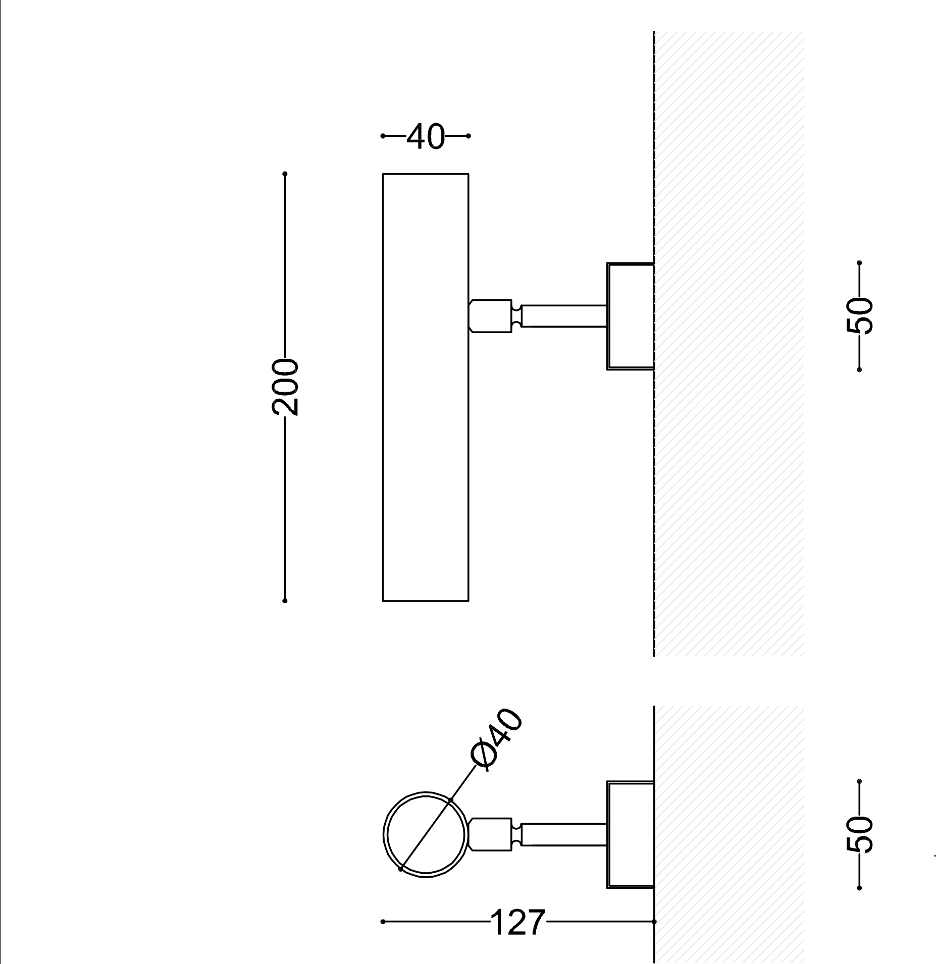MINI KYLE, Brass Wall Spotlight with Joint, Fig. 8