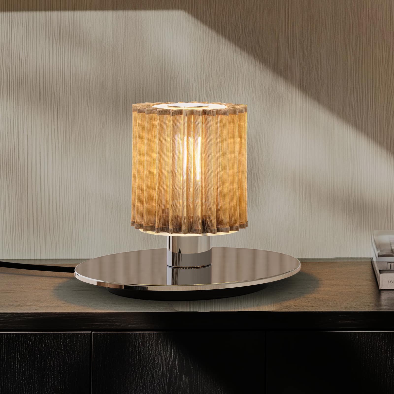 Dekorative Tischleuchte mit Gewebe-Schirm IN THE SUN 220