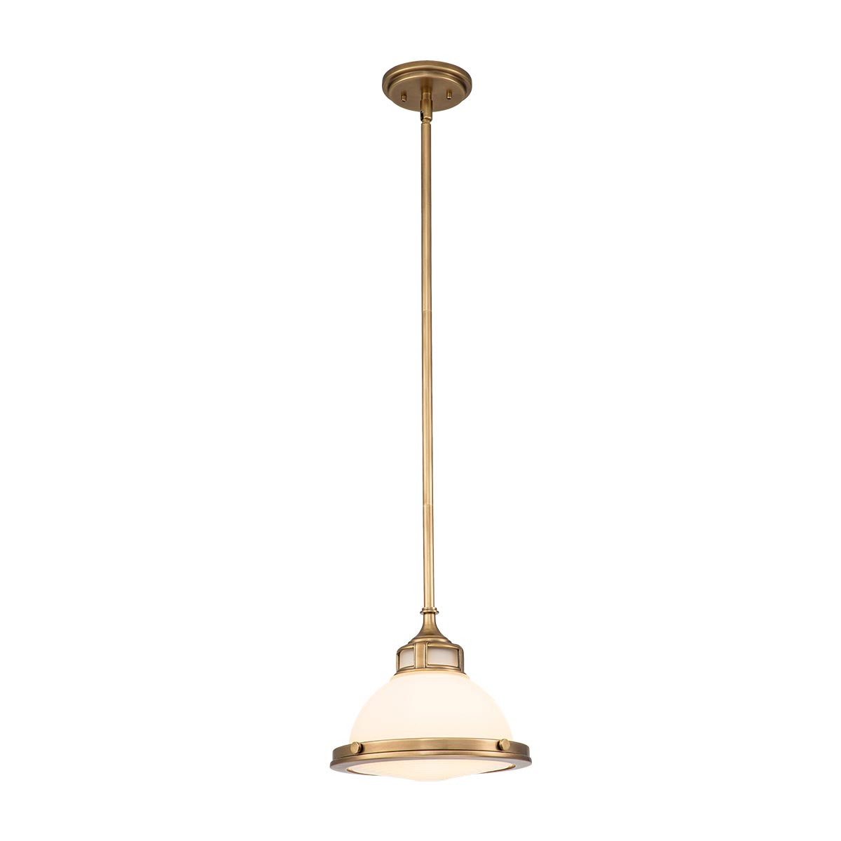 Fig. 4: Messing Kleine Vintagestil-Pendelleuchte aus Stahl: Messing