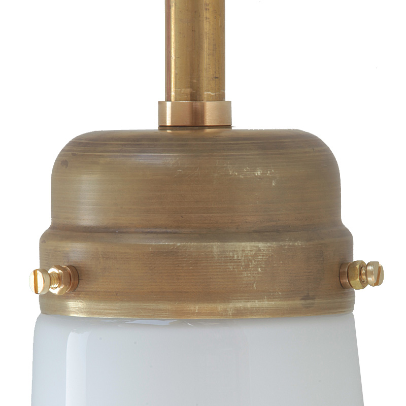 Fig. 9: Messing natur "Luzette" Pendant Light of Early German Industrial Style: Messing natur