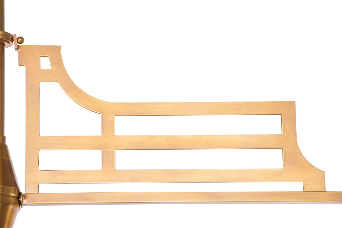 Klassische Billardlampe (Doppel-Pendelleuchte) aus Messing, Bild 5 Klassische Billardlampe (Doppel-Pendelleuchte) aus Messing, Bild 5