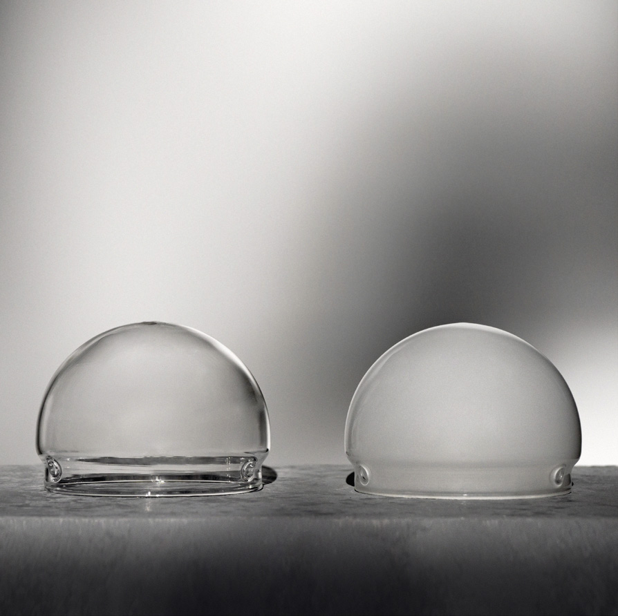 Kleine Pendelleuchte MOLECULE SINGLE mit Halbkugel-Glas, Ø 12 cm, Bild 3
