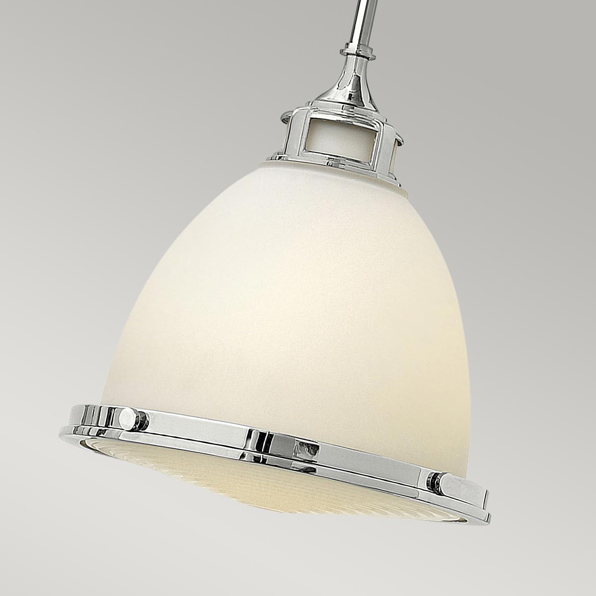 Bild 9: Chrom Klassische Vintagestil-Pendelleuchte aus Stahl: Chrom