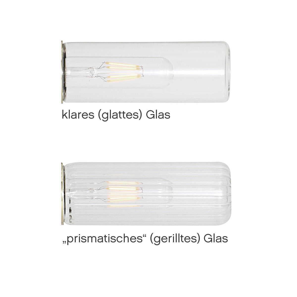 Bad-Deckenlampe mit kleinem Glas-Zylinder (klar oder prismatisch), IP65, Bild 3 Bad-Deckenlampe mit kleinem Glas-Zylinder (klar oder prismatisch), IP65, Bild 3