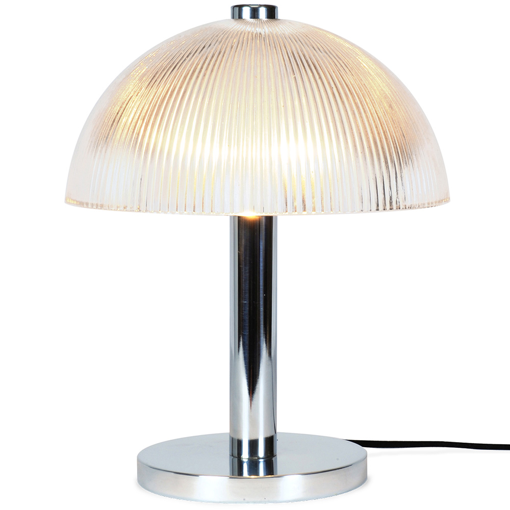 Mushroom table light with holophane shade COSMO Mushroom table light with holophane shade COSMO