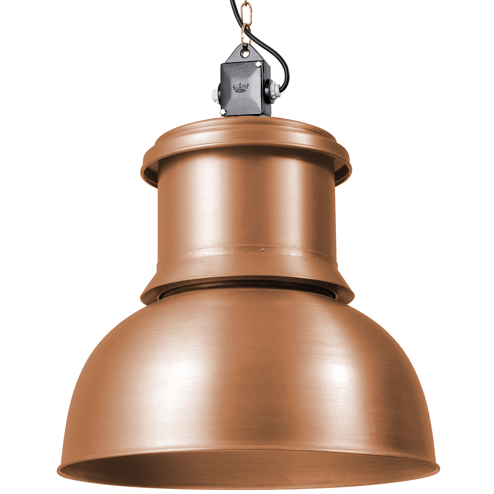 JENA Große Industriedesign-Hängeleuchte Kupfer, Ø 40-50 cm JENA Große Industriedesign-Hängeleuchte Kupfer, Ø 40-50 cm