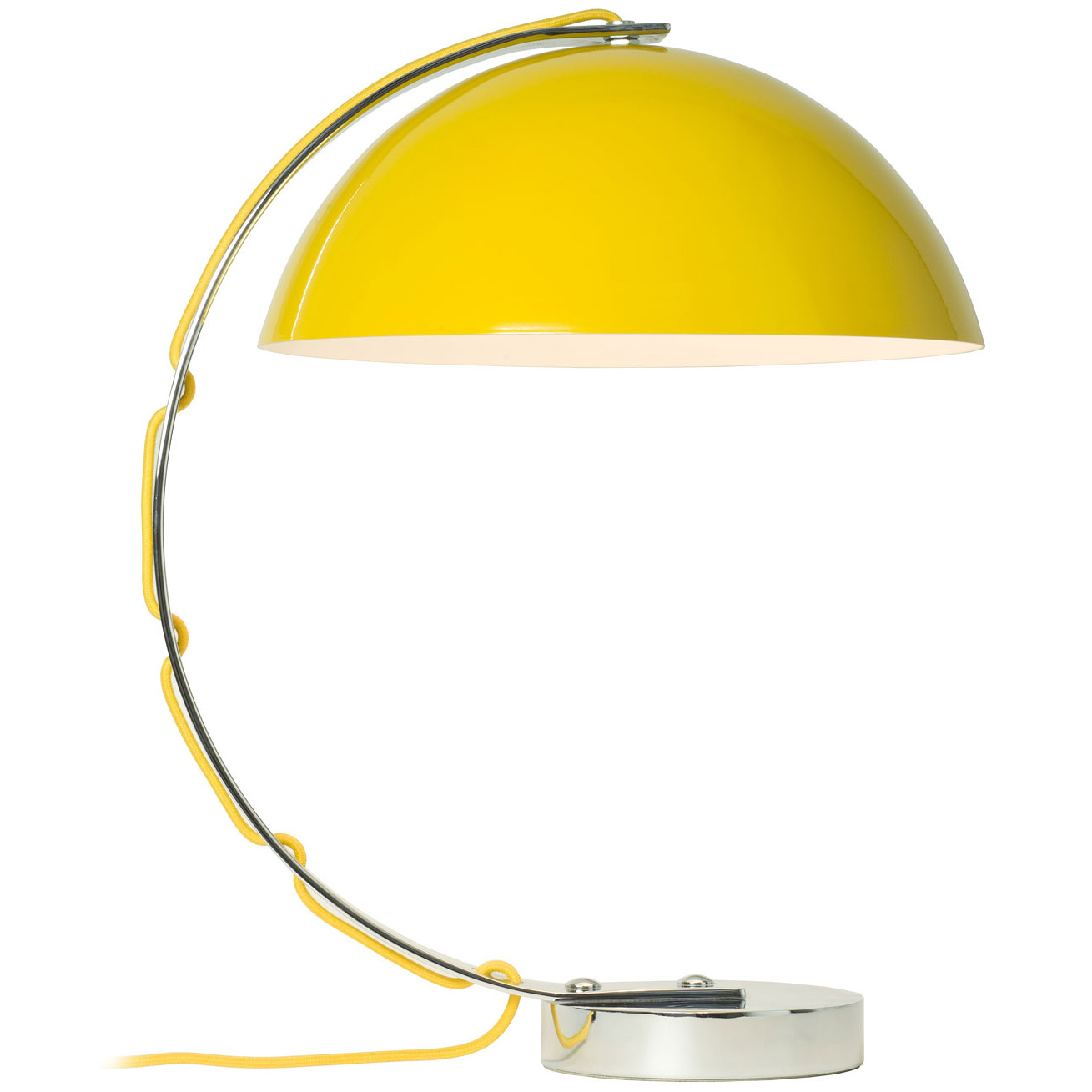Bild 5: Die Tischleuchte in der gelben Ausführung Handgefertigte Retro-Schreibtischleuchte LONDON: Die Tischleuchte in der gelben Ausführung