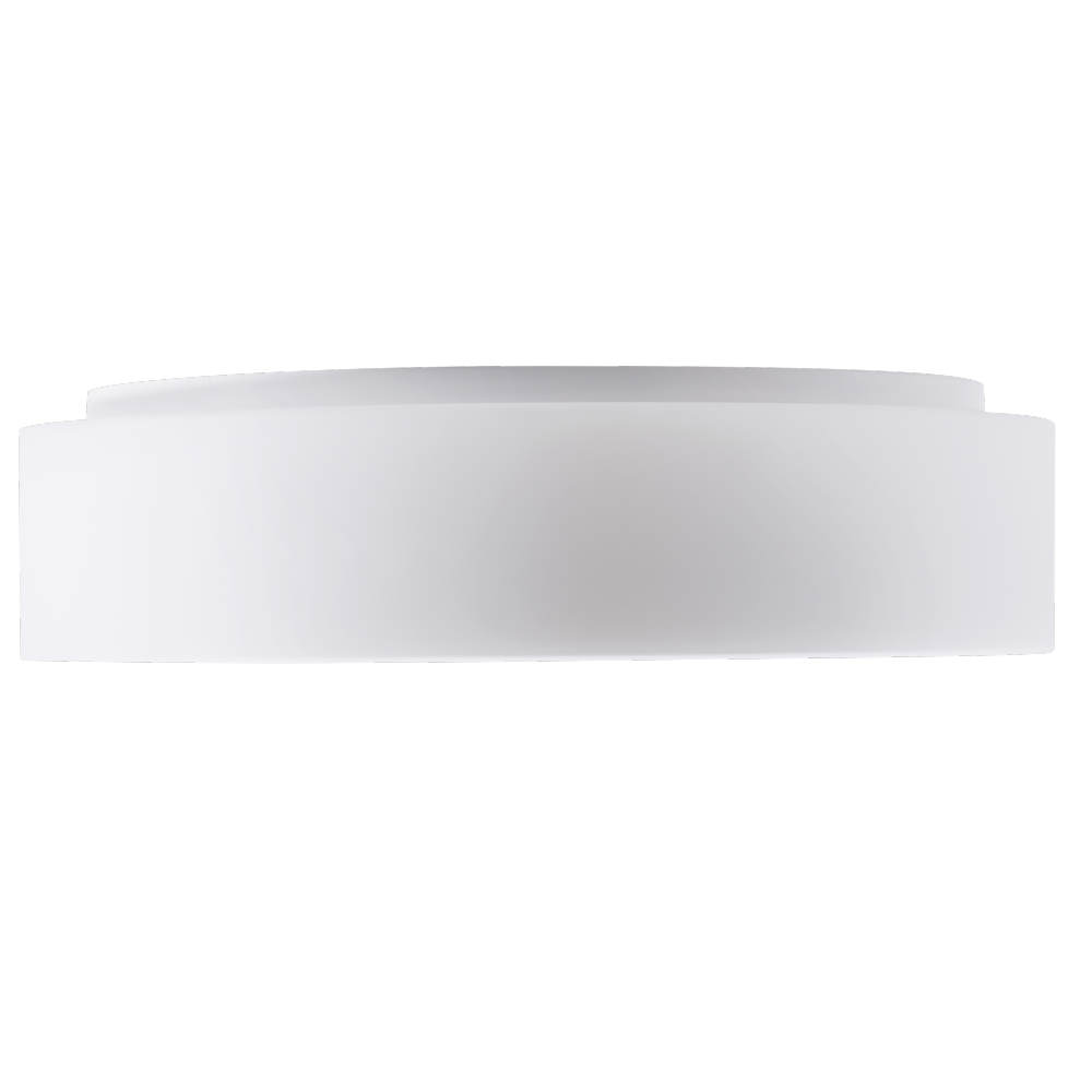 Schlichte Scheibe: Deckenleuchte Opalglas ERIK, Ø 34 bis 54 cm: Scheibenförmige Deckenleuchte (hier mit Ø 54 cm, L) 