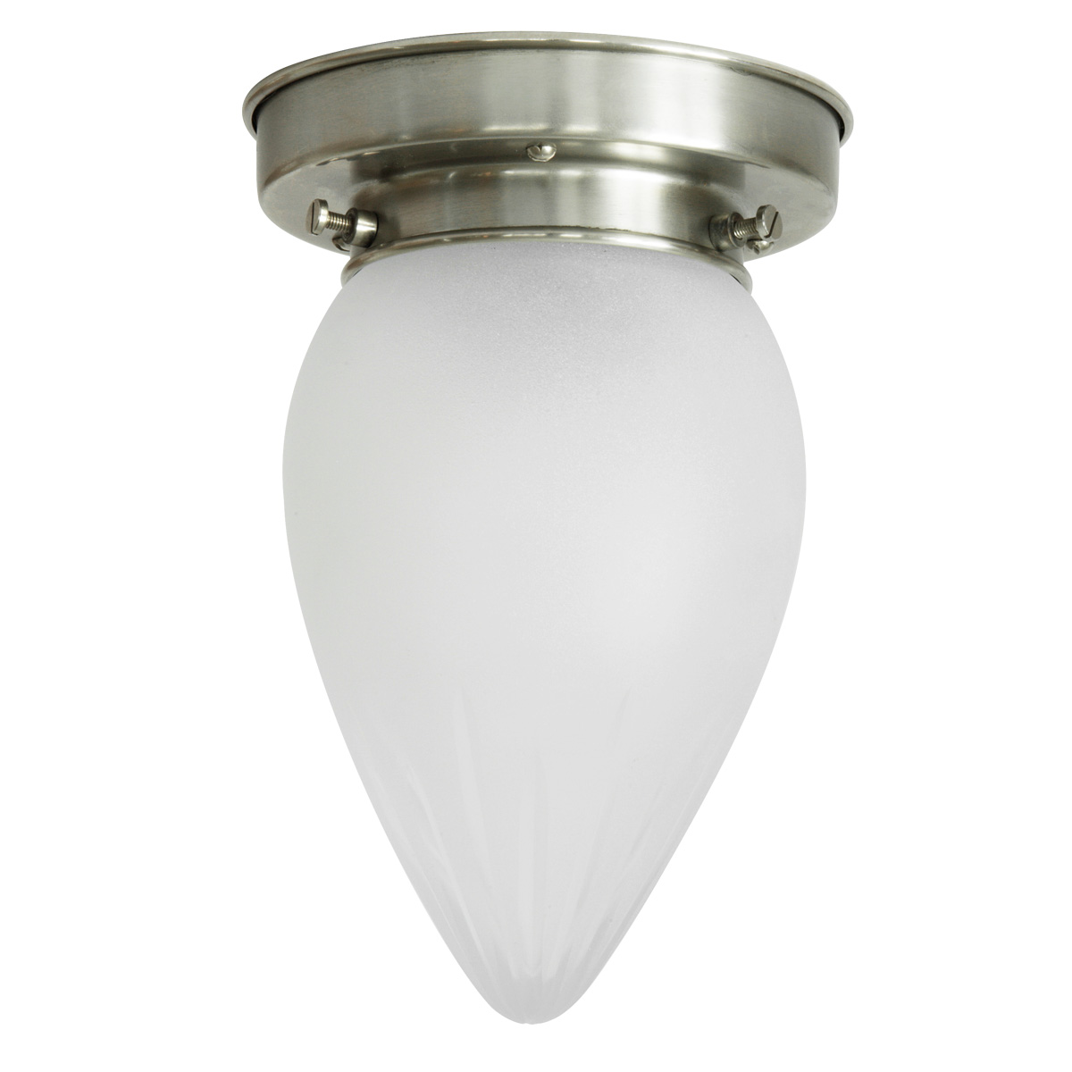 Small ceiling light with cut pointed glass Ø 13 cm