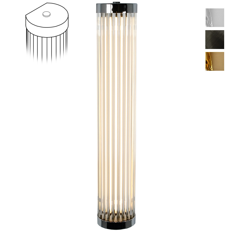 Filigree pillar LED wall light, only 7 cm wide, IP44