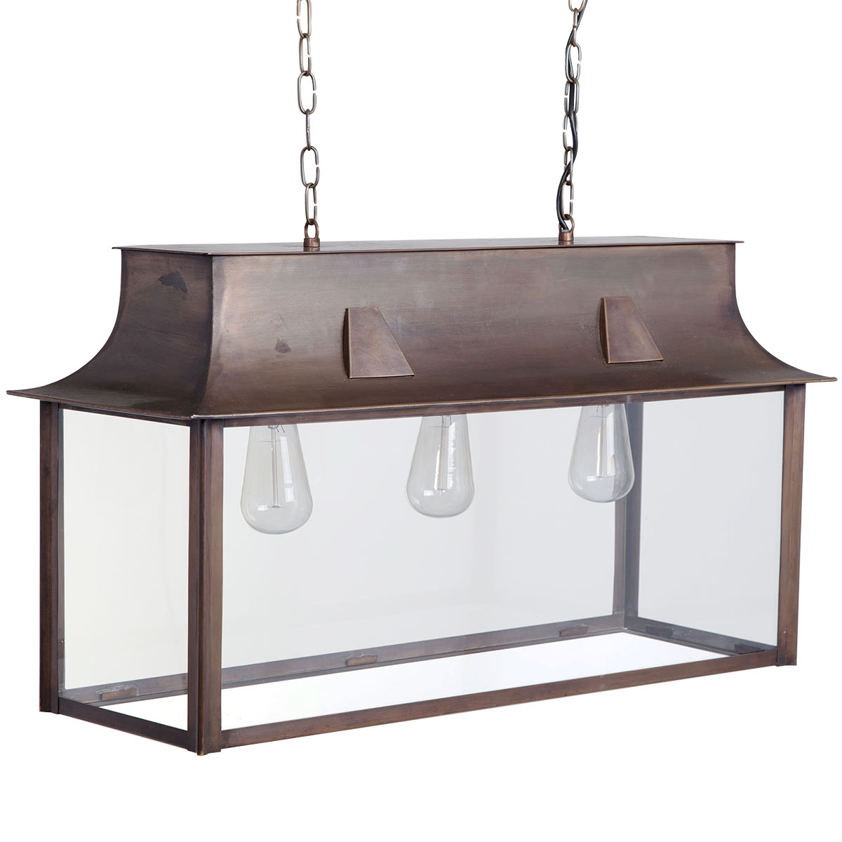 Large glazed hanging lantern POLO for tables