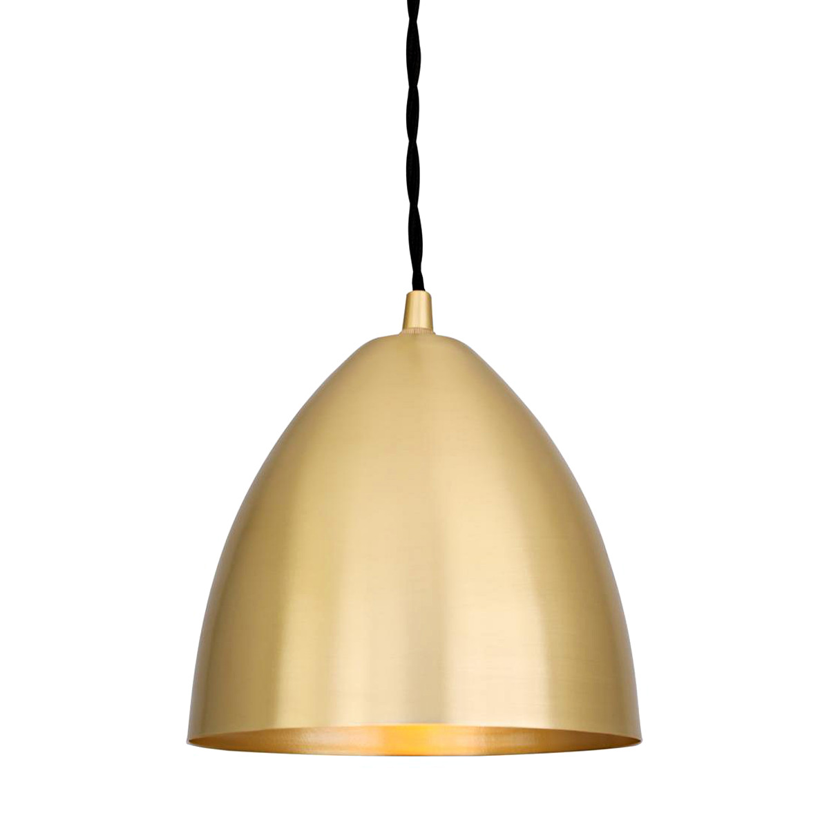 Bild 6: Messing satiniert Elegante, kleine Pendelleuchte aus Messing: Messing satiniert