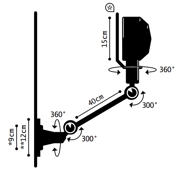 LAK Gelenkarm-Wandlampe L4001, Bild 10