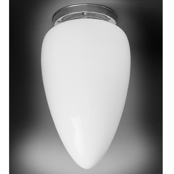 Deckenleuchte mit langem weißen Spitzglas Ø 24 cm, Bild 3