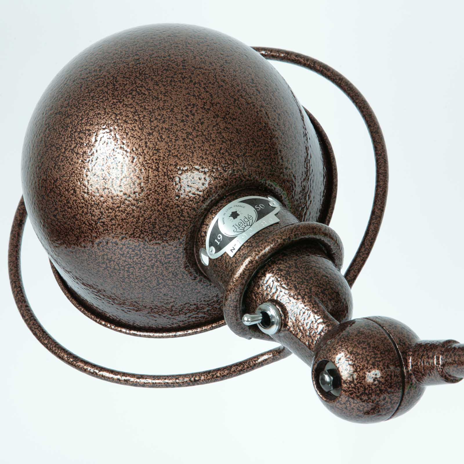 Fig. 11: Kupfer gehämmert Jointed wall lamp Jieldé D1020 with large hemisphere shade Ø 20 cm: Kupfer gehämmert