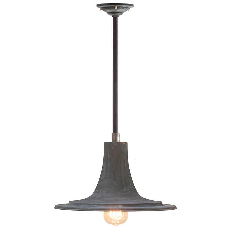 TROMP Rod pendant lamp in country style, steel or copper