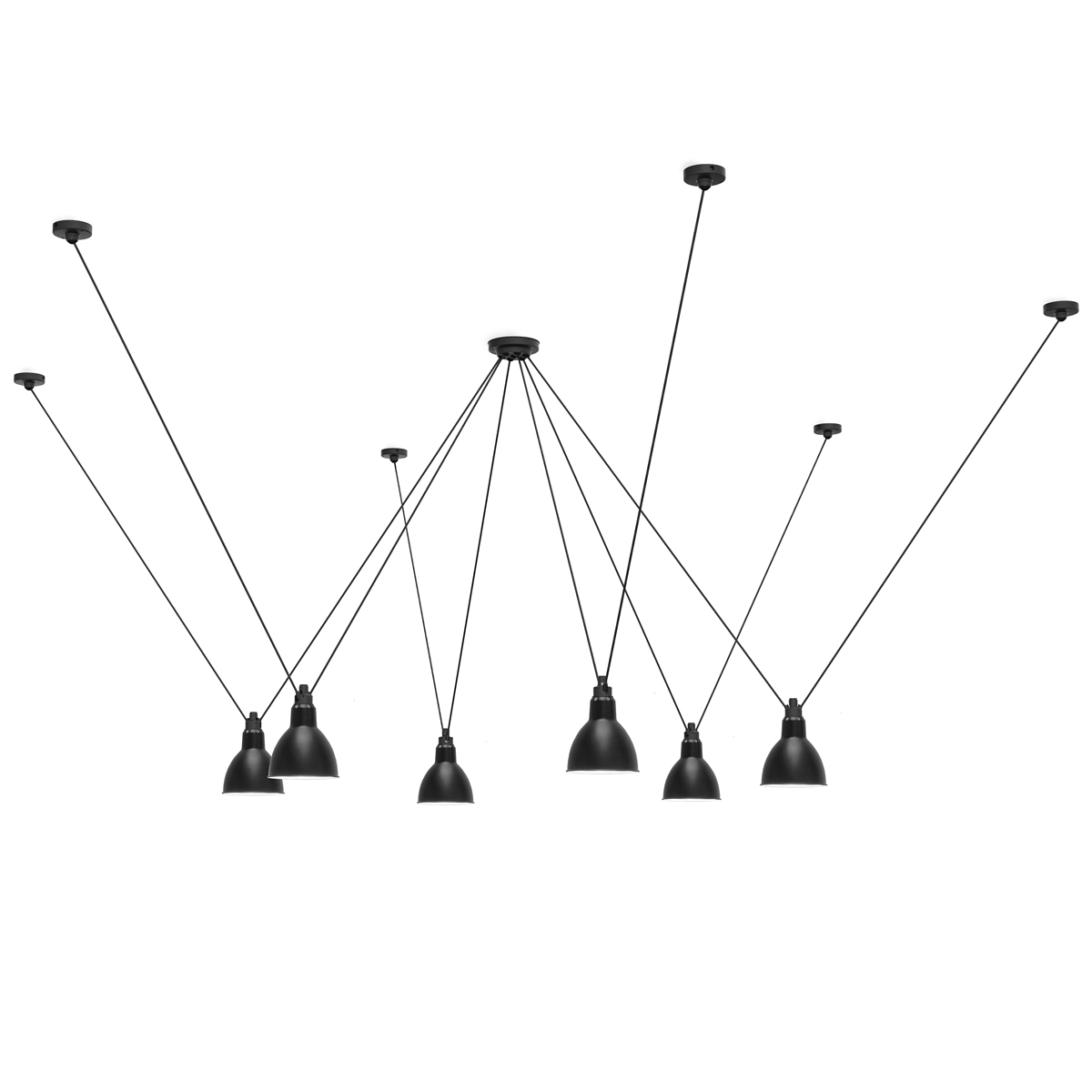 Six-point pendulum lamp Les Acrobates N ° 326