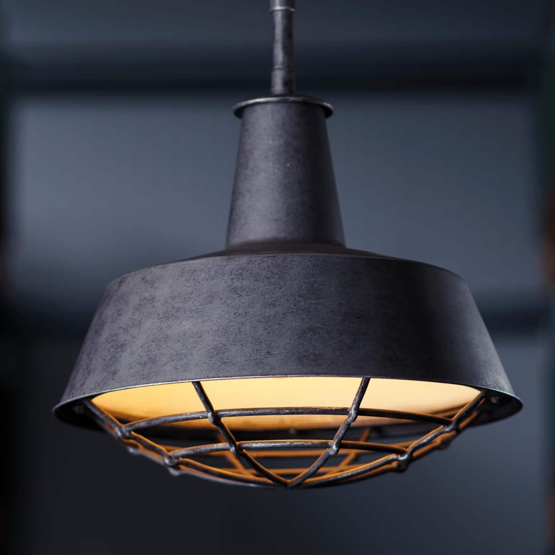Industriestil-Hängeleuchte HL2700 mit robustem Schutzkorb, Ø 30–50 cm Industriestil-Hängeleuchte HL2700 mit robustem Schutzkorb, Ø 30–50 cm