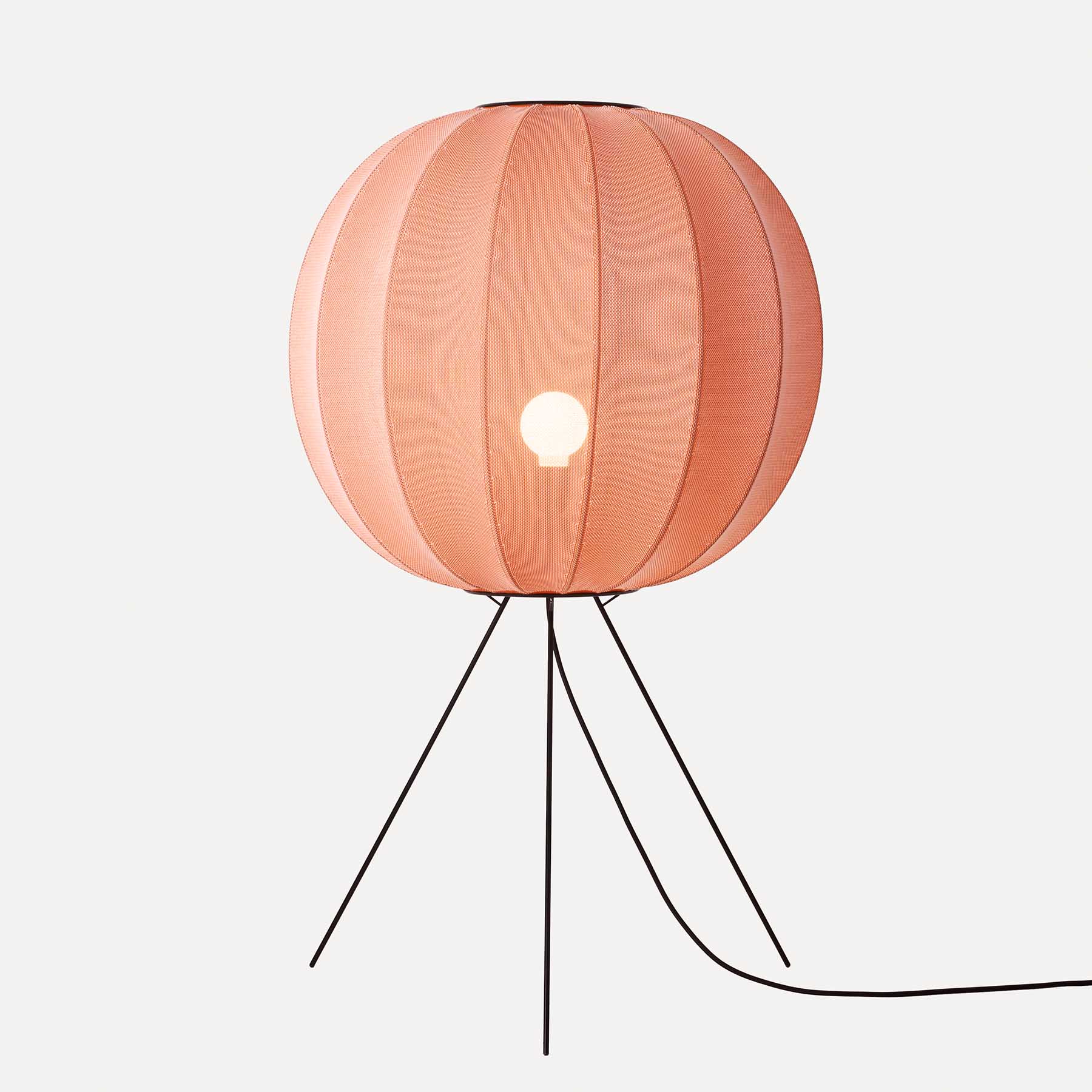 Stimmungsaufheller: Dreibein-Tischleuchte mit Textilschirm-Kugel, viele Farben  Stimmungsaufheller: Dreibein-Tischleuchte mit Textilschirm-Kugel, viele Farben