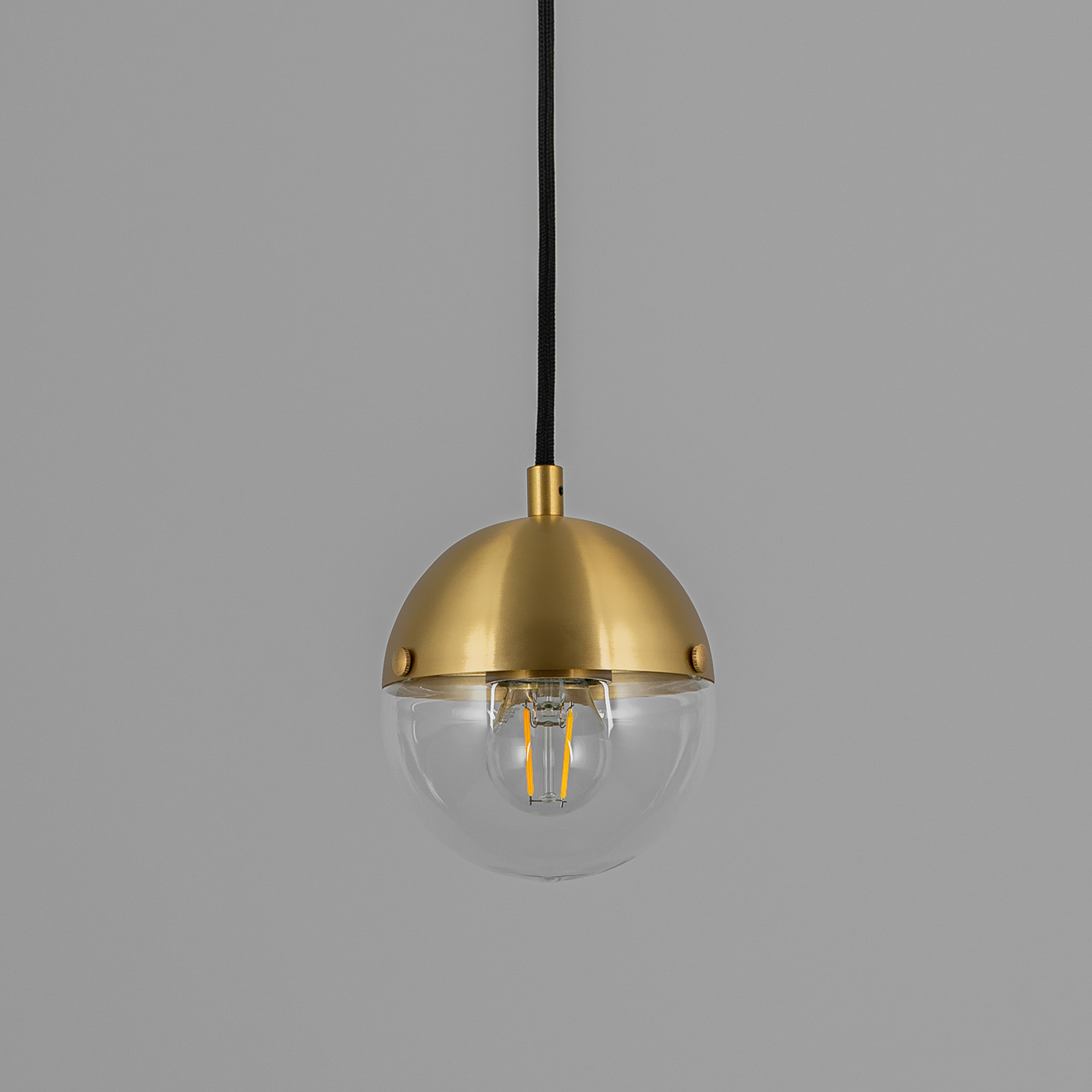 Small Globe Pendant Light with Glass Dome MOLECULE SINGLE Small Globe Pendant Light with Glass Dome MOLECULE SINGLE