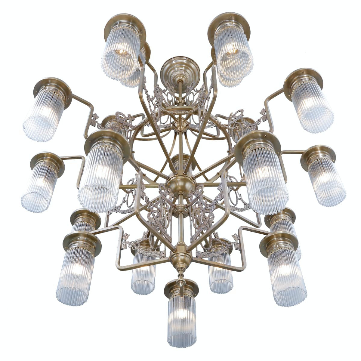 Großer Stile Floreale-Kristallglaslüster VENEZIA, Bild 3 Großer Stile Floreale-Kristallglaslüster VENEZIA, Bild 3